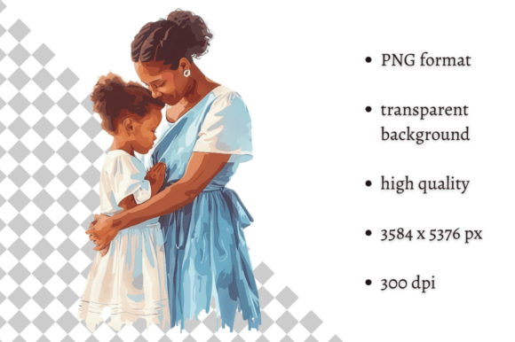 African American Mother and Child PNG: A Visual Tribute to Heritage and Connection