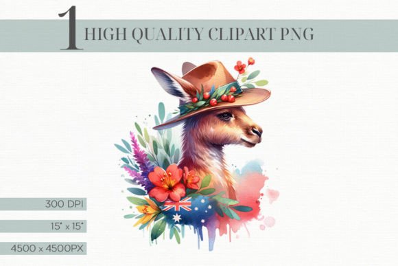 Australian Kangaroo Clipart for Australia Day