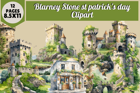 Blarney Stone St Patrick's Day Clipart