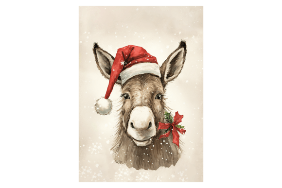 Bringing Whimsy to the Holidays with a Donkey Christmas Card Design