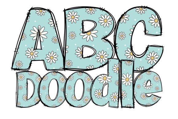Cute Daisies Doodle Alphabet Clipart PNG: A Strategic Asset for Visual Communication