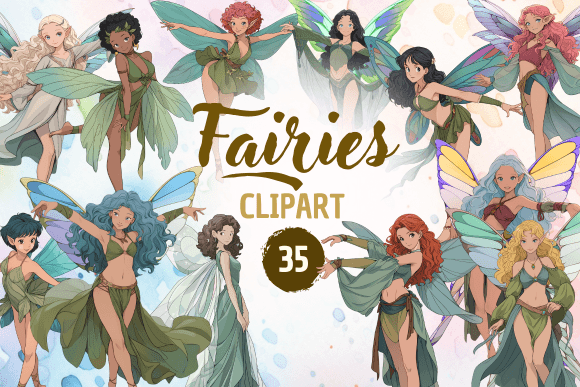 Evaluating the 35 PNG Fairies Clipart Bundle for Professional Design