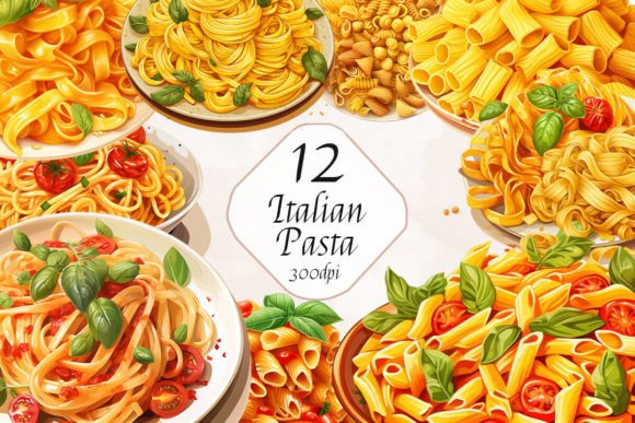 Italian Pasta Sublimation Clipart Guide
