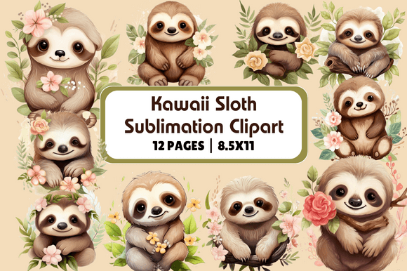Kawaii Sloth Sublimation Clipart: A Strategic Asset for Creative Business Growth