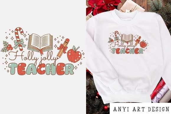 Retro Christmas Teacher Sublimation PNG: A Guide for Crafters