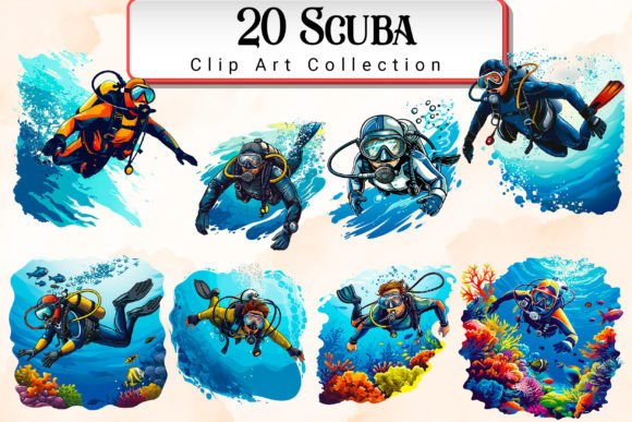 Scuba Clipart Bundle for Creators