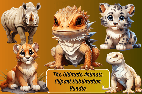 Unlock Your Creative Potential with The Ultimate Animals Clipart Sublimation Bundle