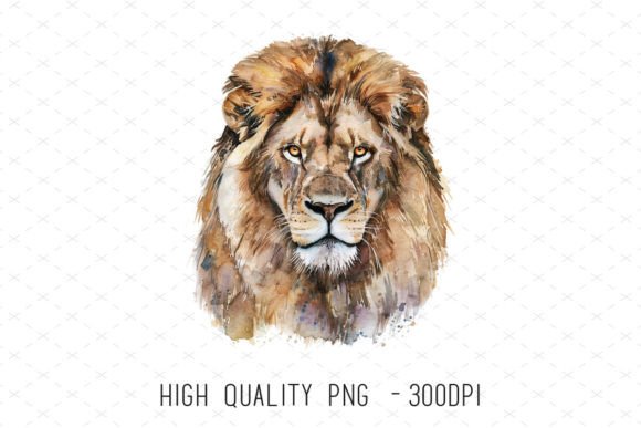 Unlocking Creative Potential with Lion Head Watercolor Sublimation Clipart